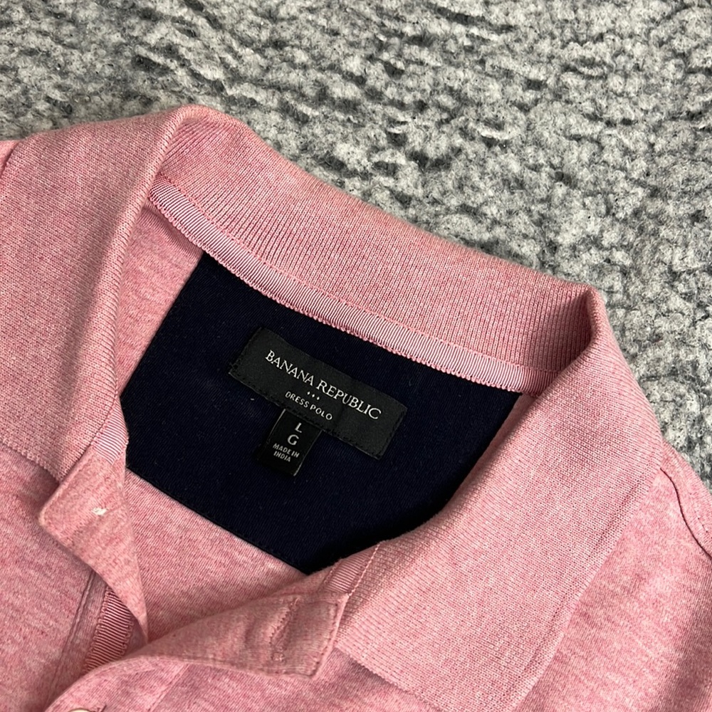 Large Pink Polo from Banana Republic